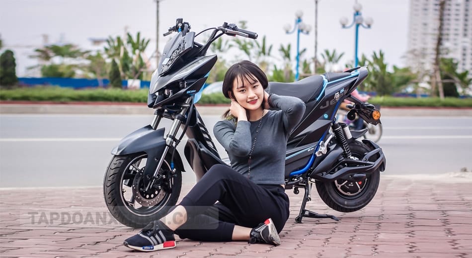 Xe máy điện Aima Jeek sở hữu ngoại hình tinh tế, đậm chất thể thao   