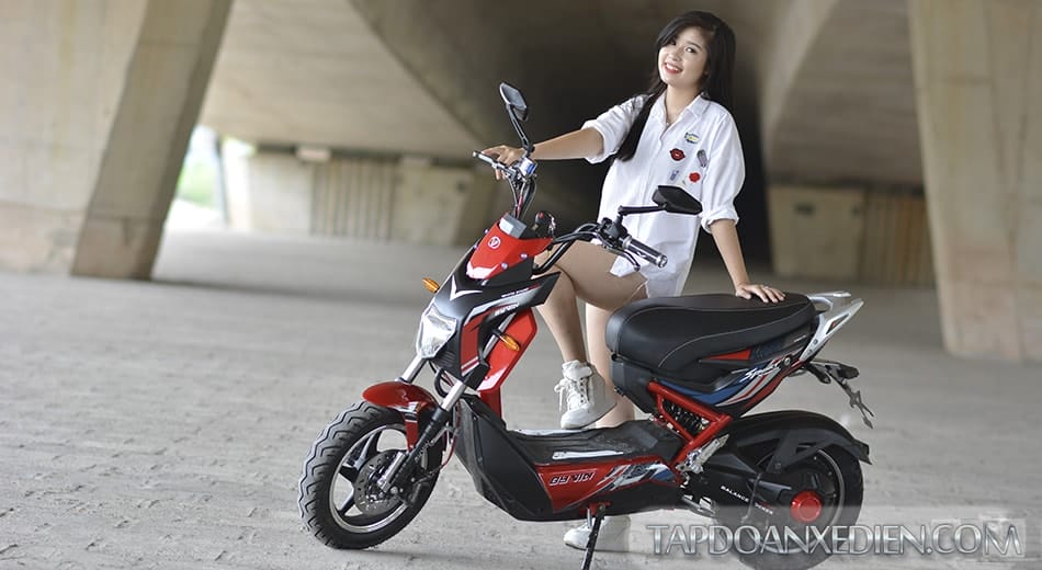 Xe máy điện Xmen Byvin Sport - tiết kiệm điện năng, an toàn cho người dùng